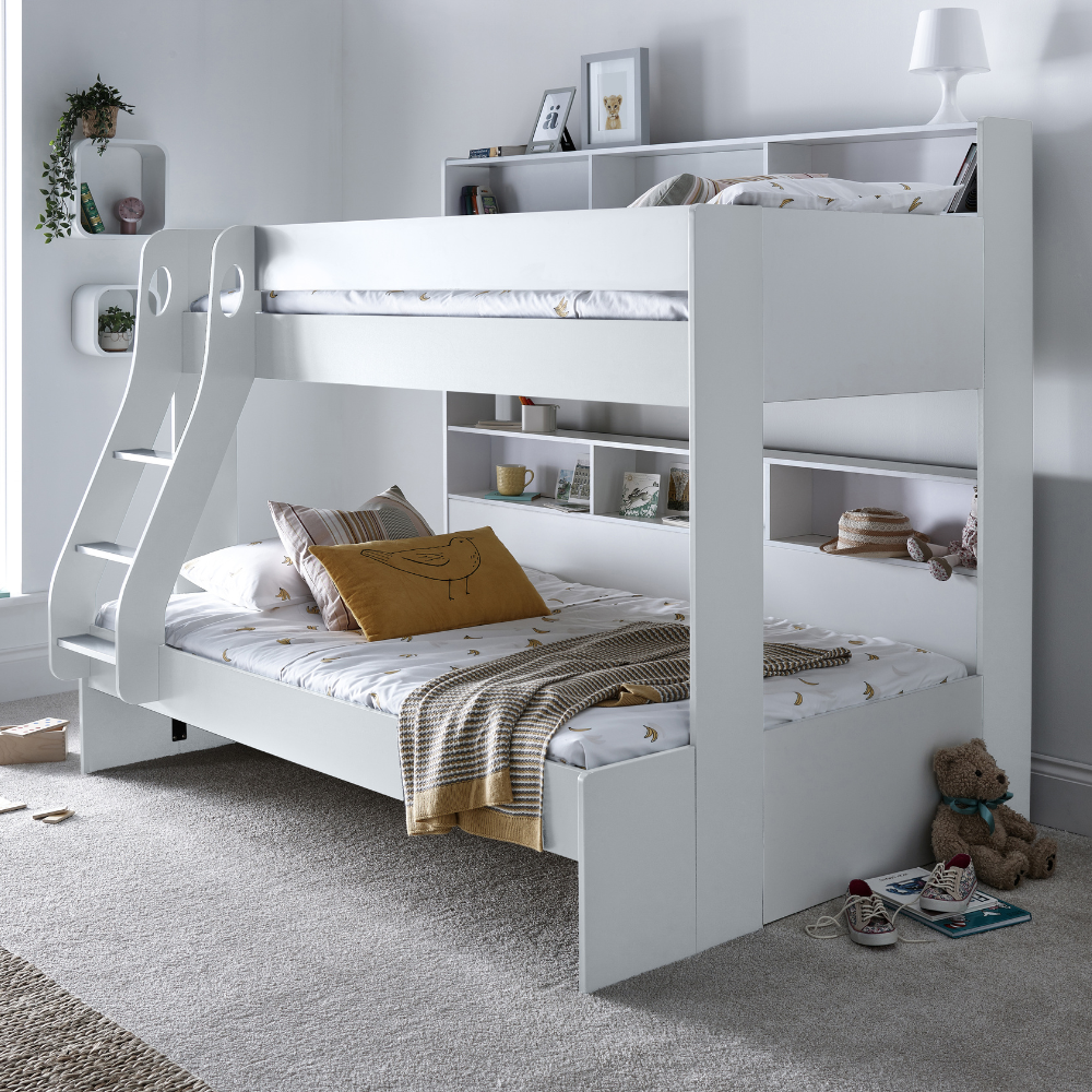 Oliver Onyx Grey Storage Triple Sleeper Bunk Bed