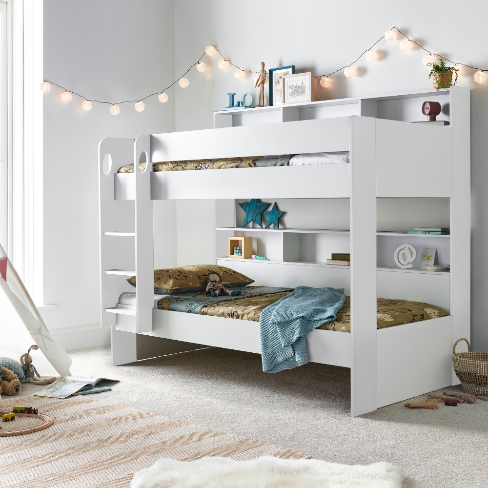 Oliver White Storage Bunk Bed