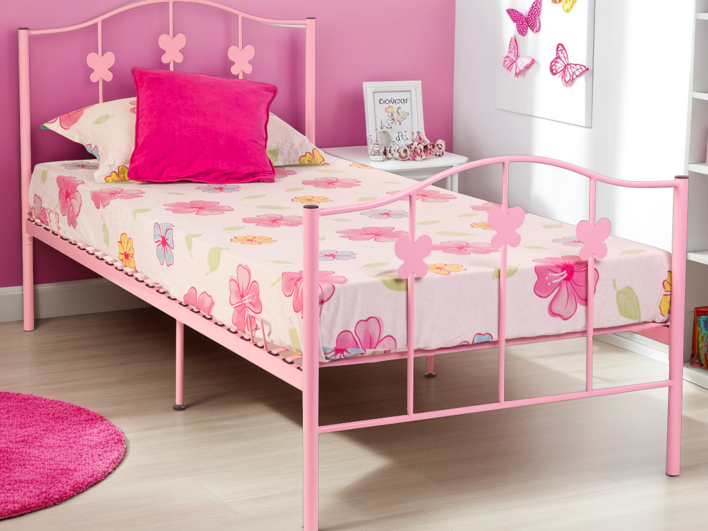 Pink Butterfly Bed Frame