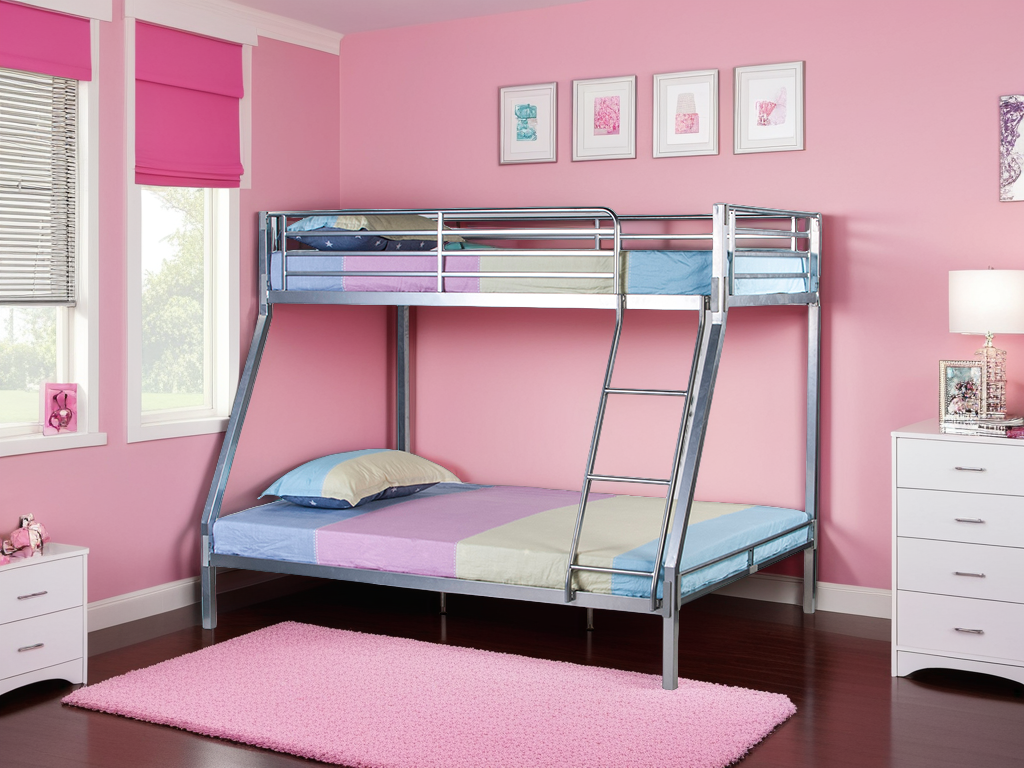 No Bolt Triple Metal Bunk Bed