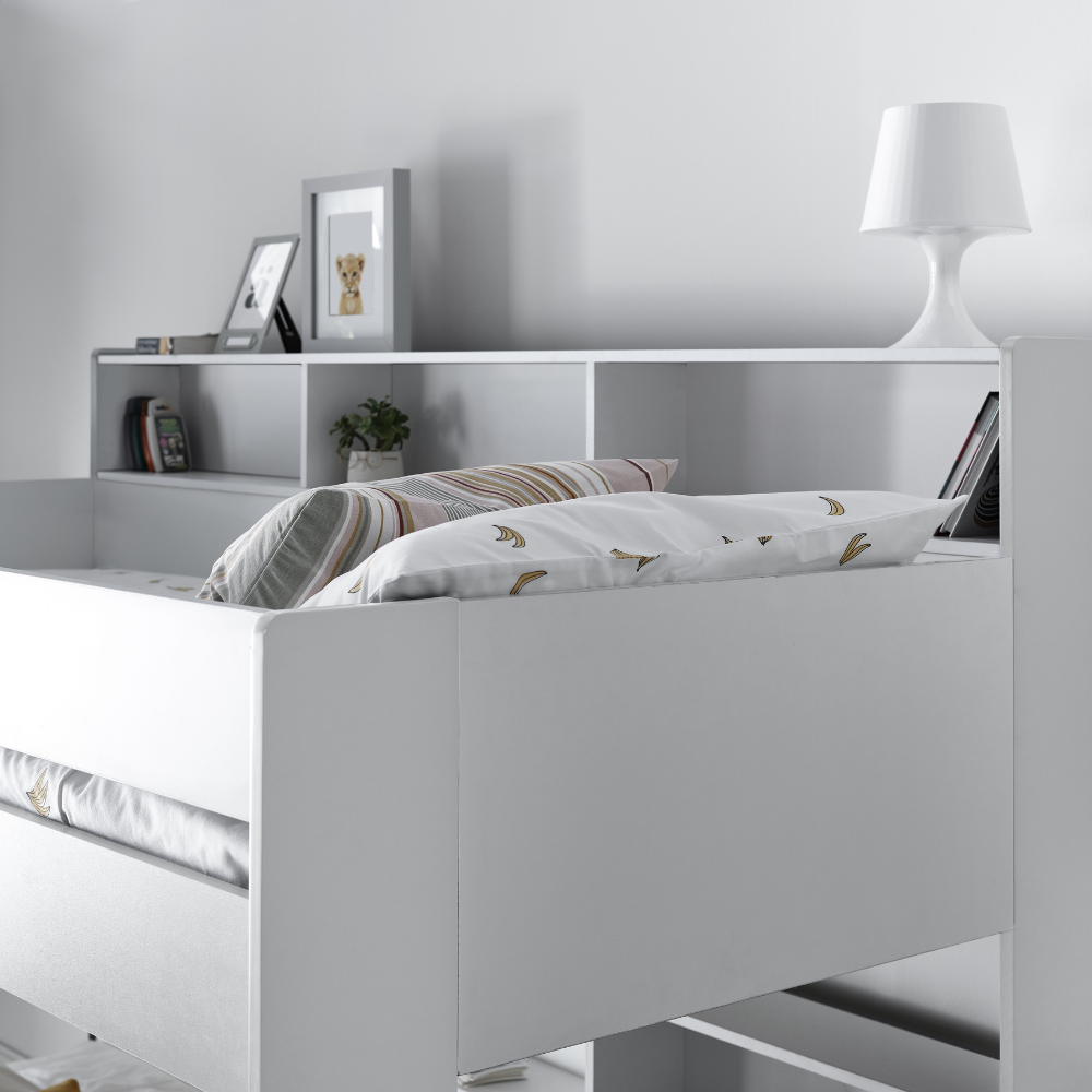 Oliver White Storage Triple Sleeper Bunk Bed