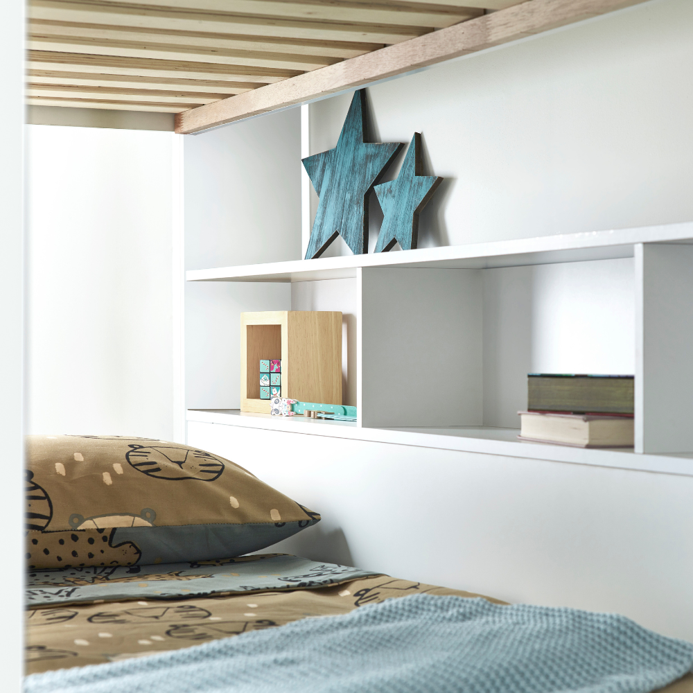 Oliver White Storage Bunk Bed