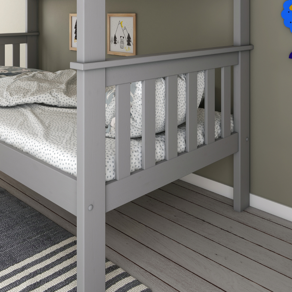 Carra Grey Single Bunk Bed