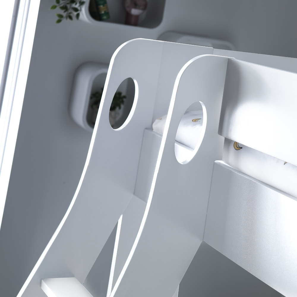 Oliver White Storage Triple Sleeper Bunk Bed