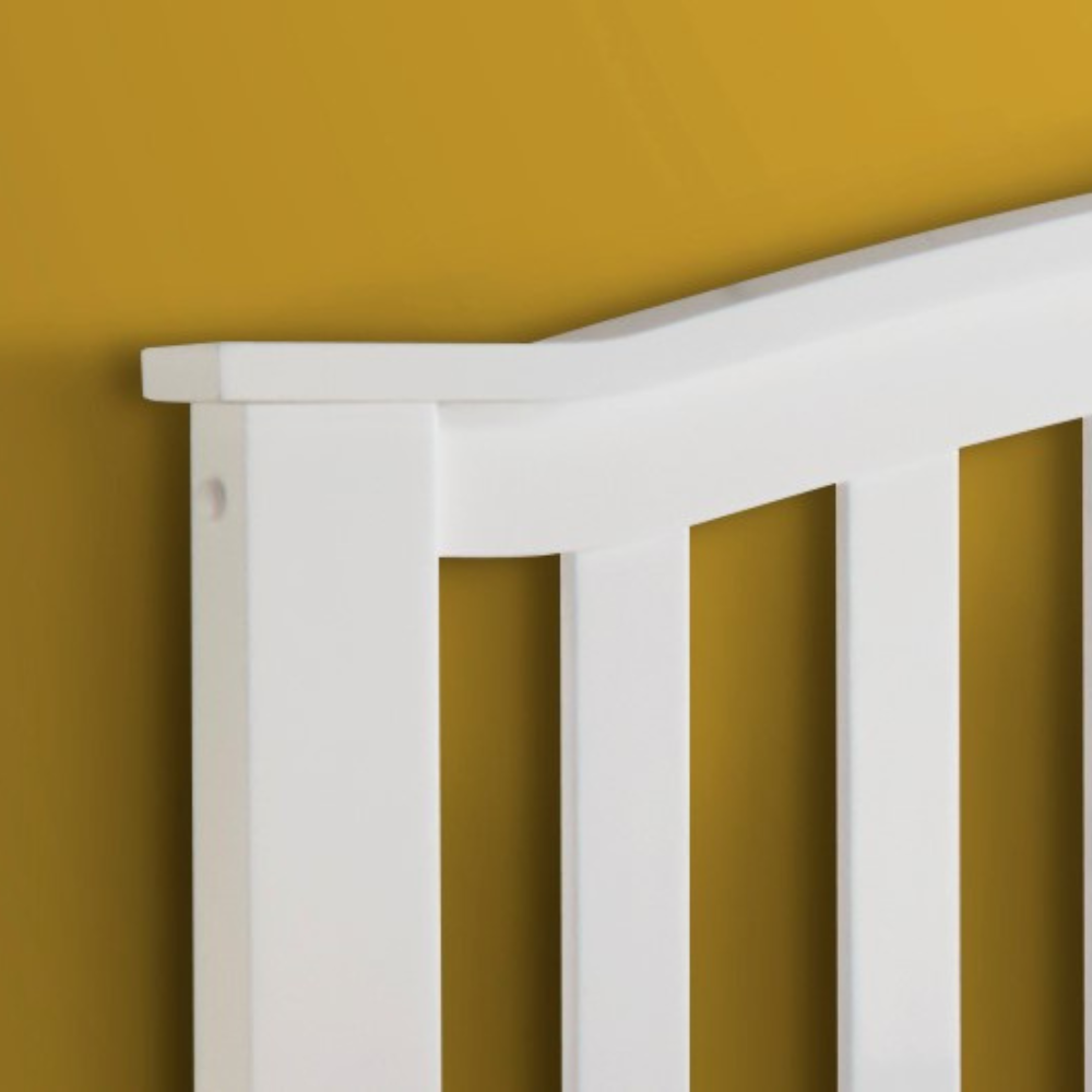 Grayson White Wooden Ottoman Bed Frame