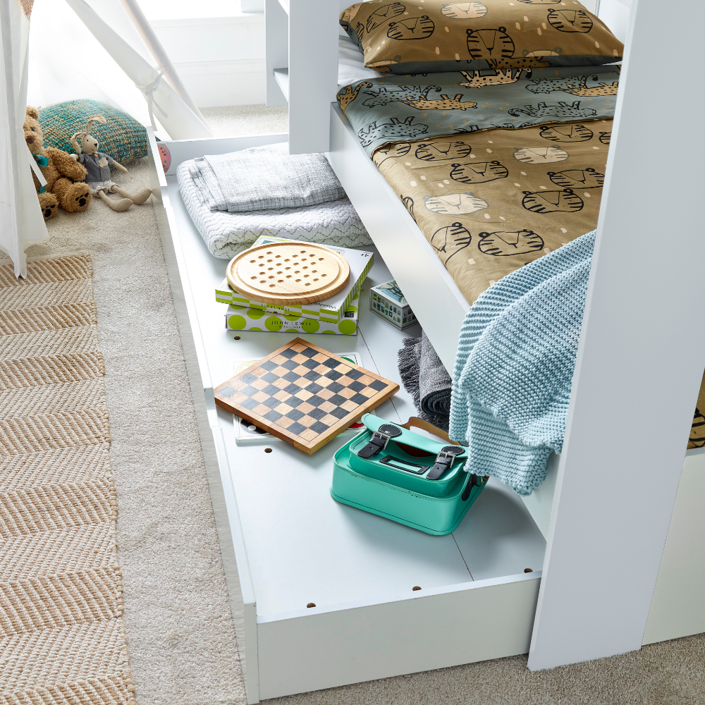 Oliver White Storage Bunk Bed