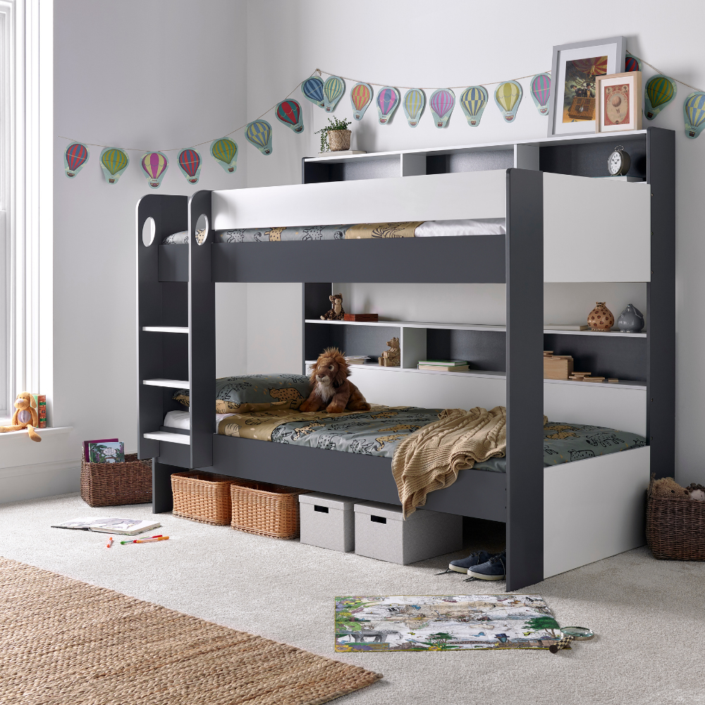 Oliver White Storage Bunk Bed