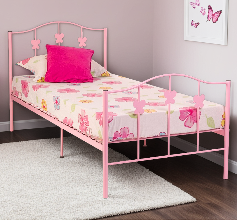 Pink Butterfly Bed Frame