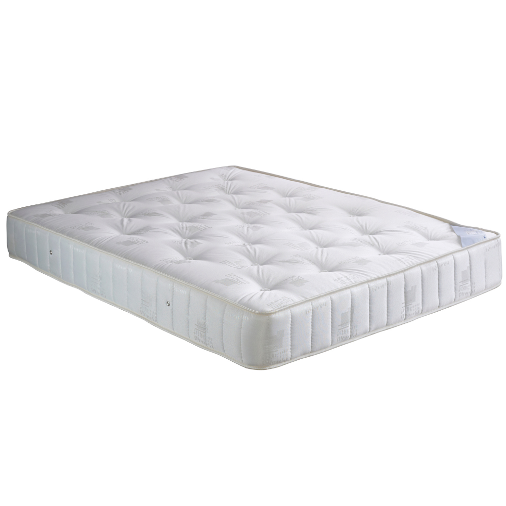 White mattress on a white background