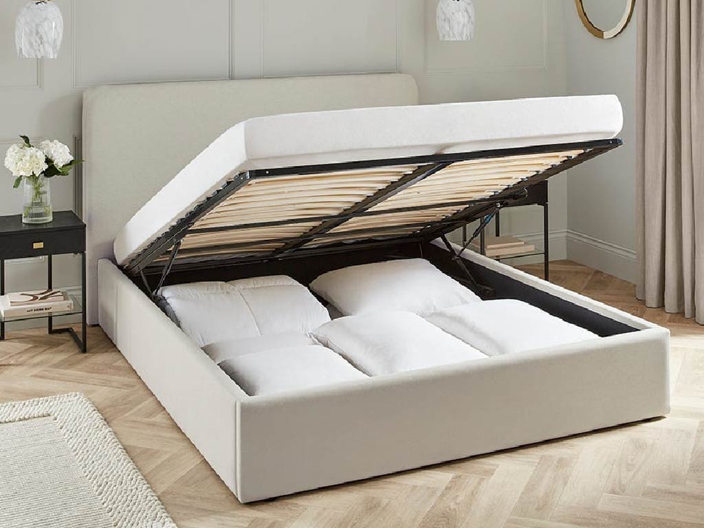 Glasgow Fabric Ottoman Bed Frame