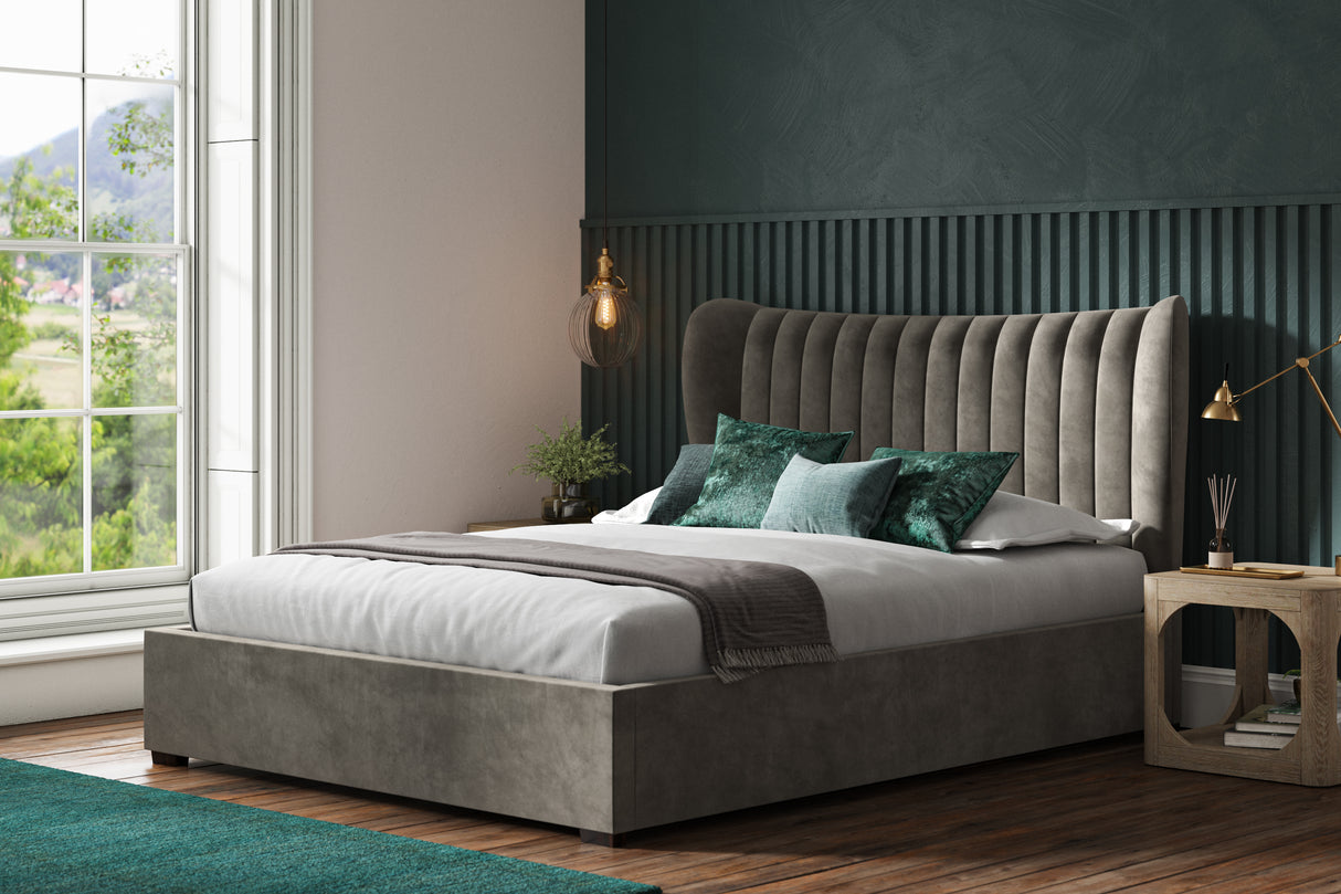 Harcourt Velvet Ottoman Bed Frame