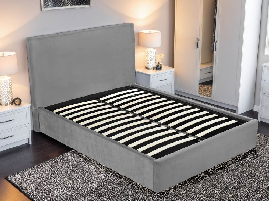 Lisbon Fabric Ottoman Bed Frame
