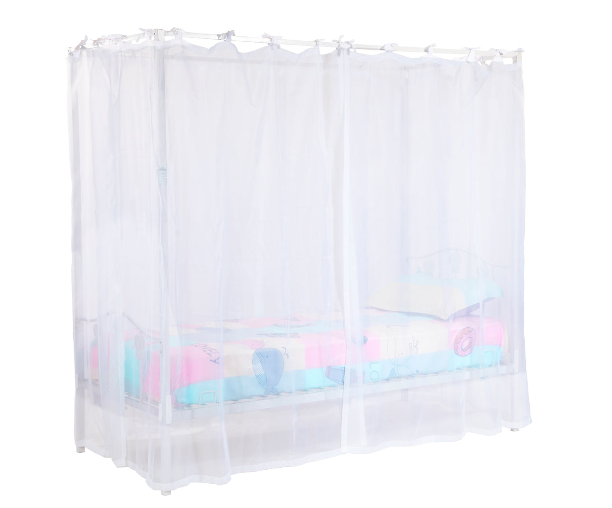 Lyndesy 4 Poster Metal Bed Frame