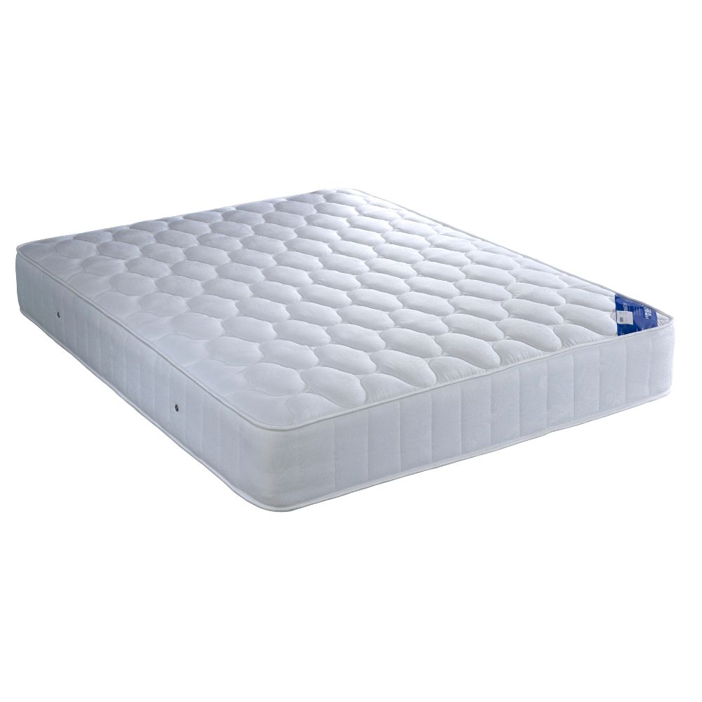 White mattress on a white background