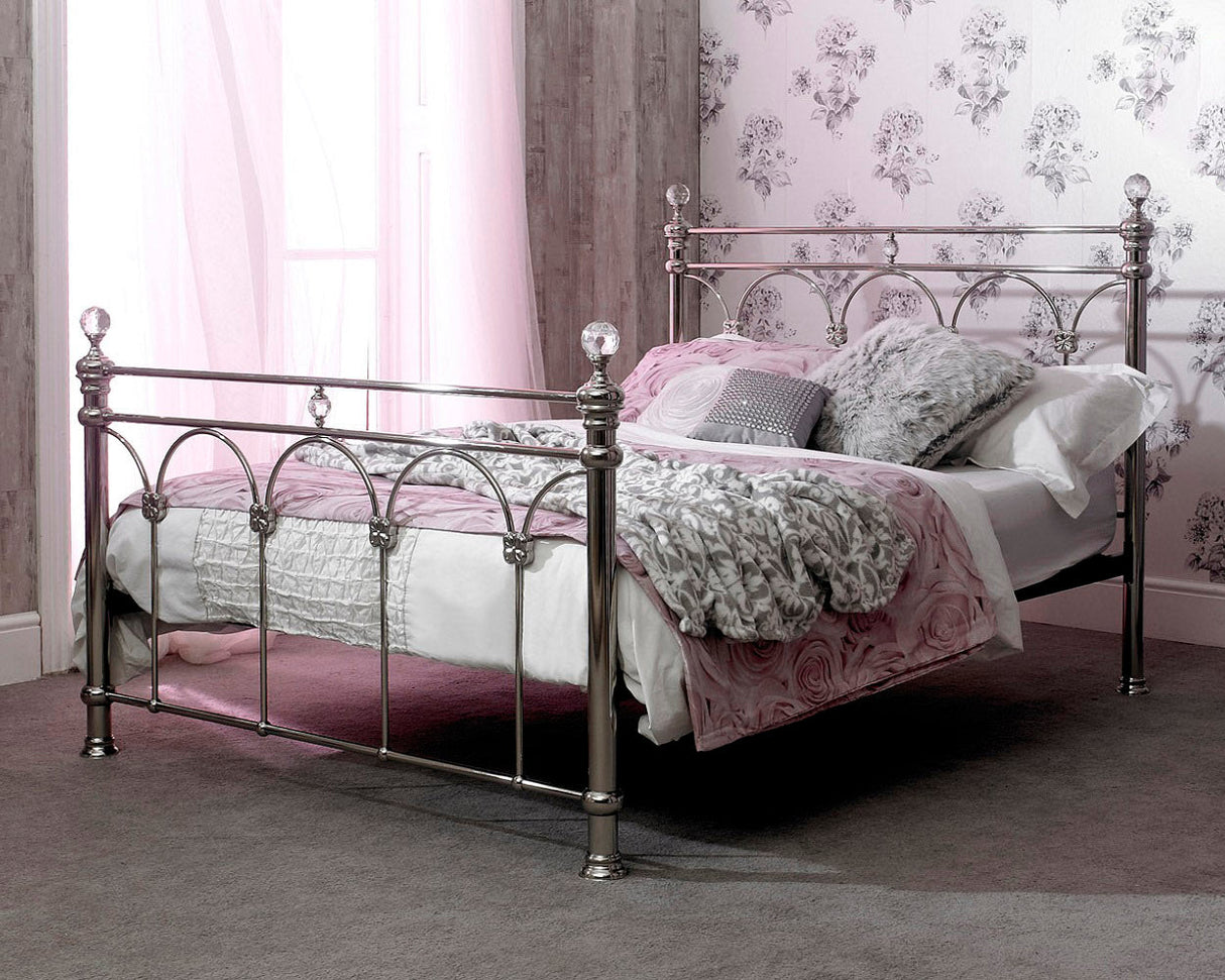 Sonita Chrome Metal Bed Frame