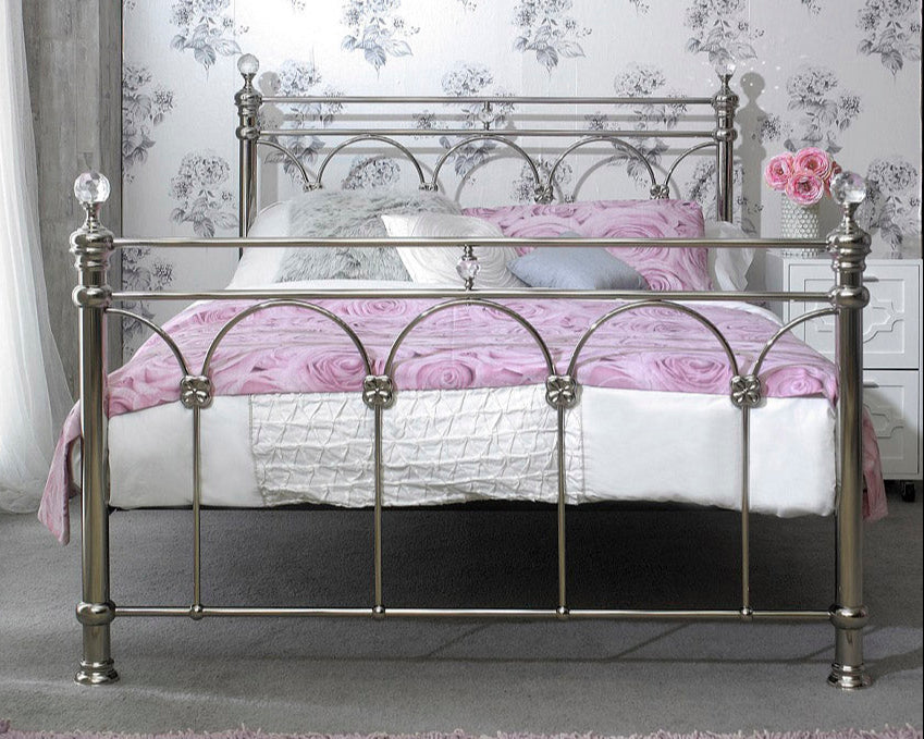 Sonita Chrome Metal Bed Frame