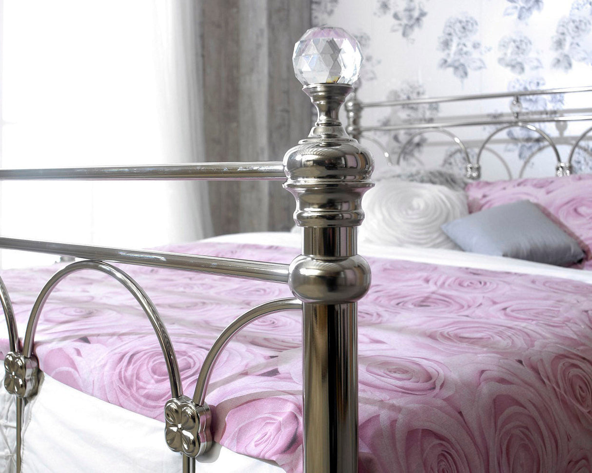 Sonita Chrome Metal Bed Frame
