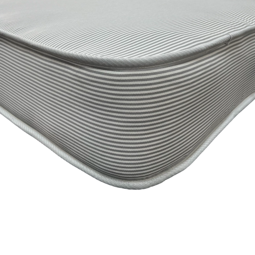 Close up view of a savoy contract mattress.