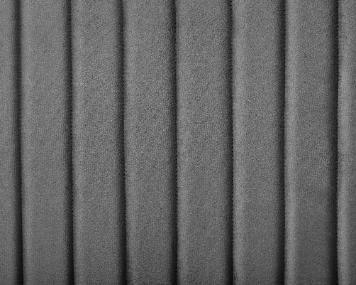 Smoked Grey Fabric Ottoman Bed Frame