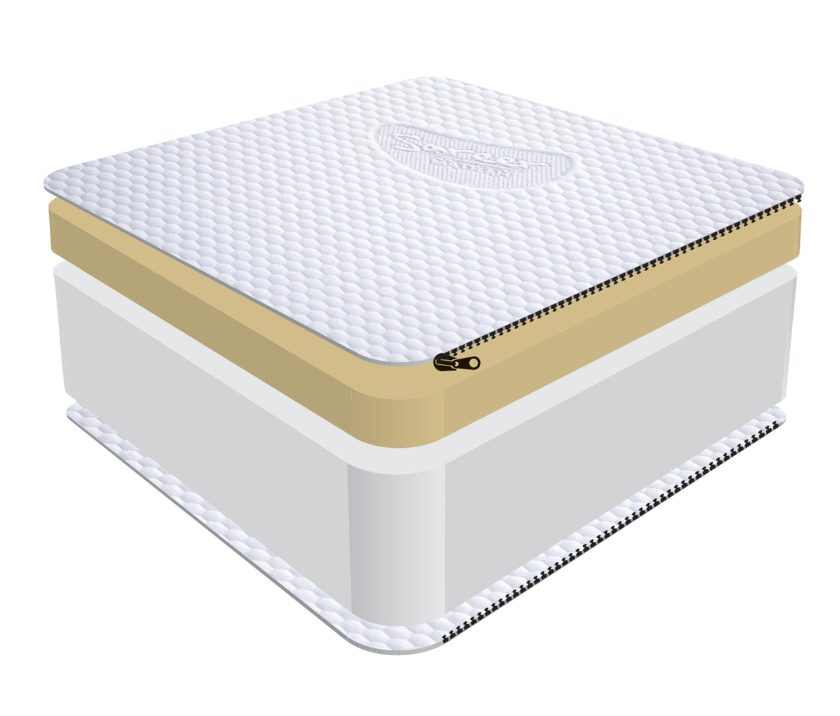 Diamond Memory Foam Mattress 6+2