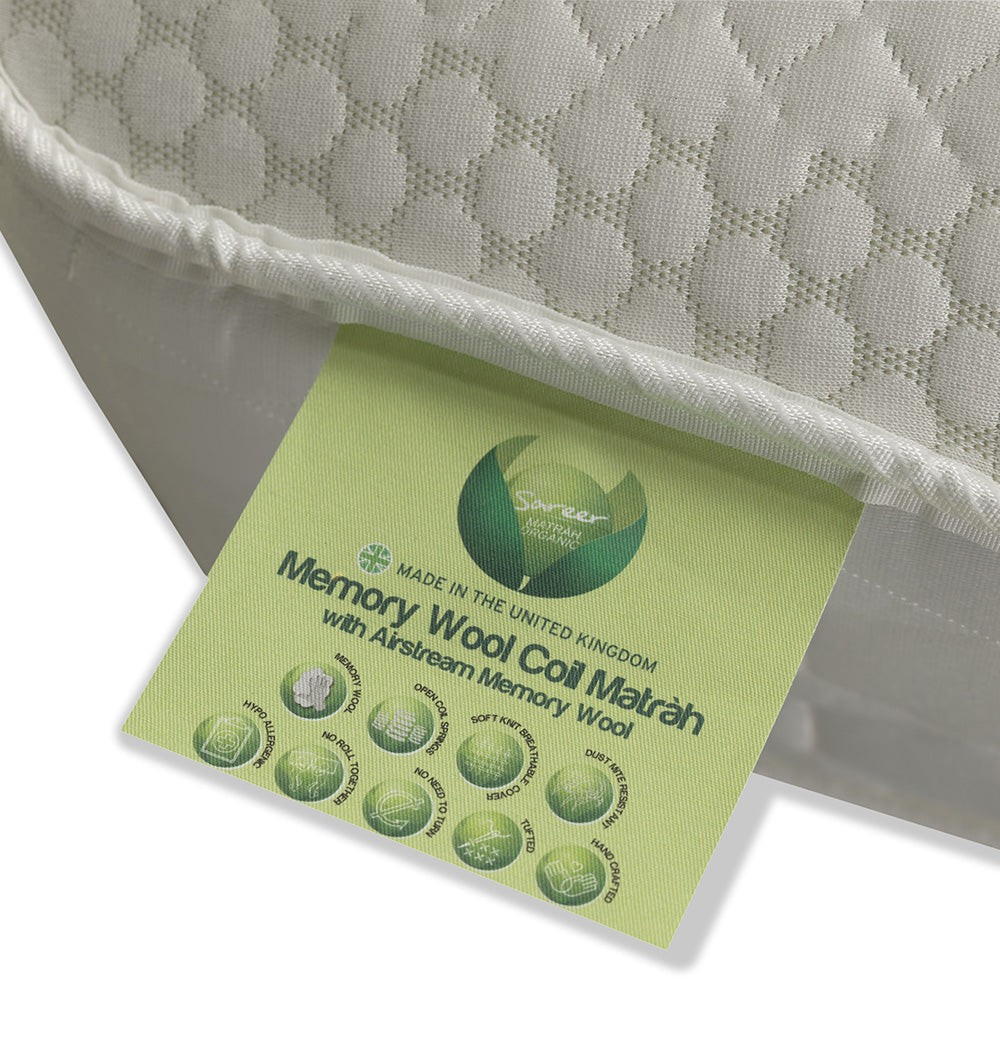 Memory Wool and Coil Mattress