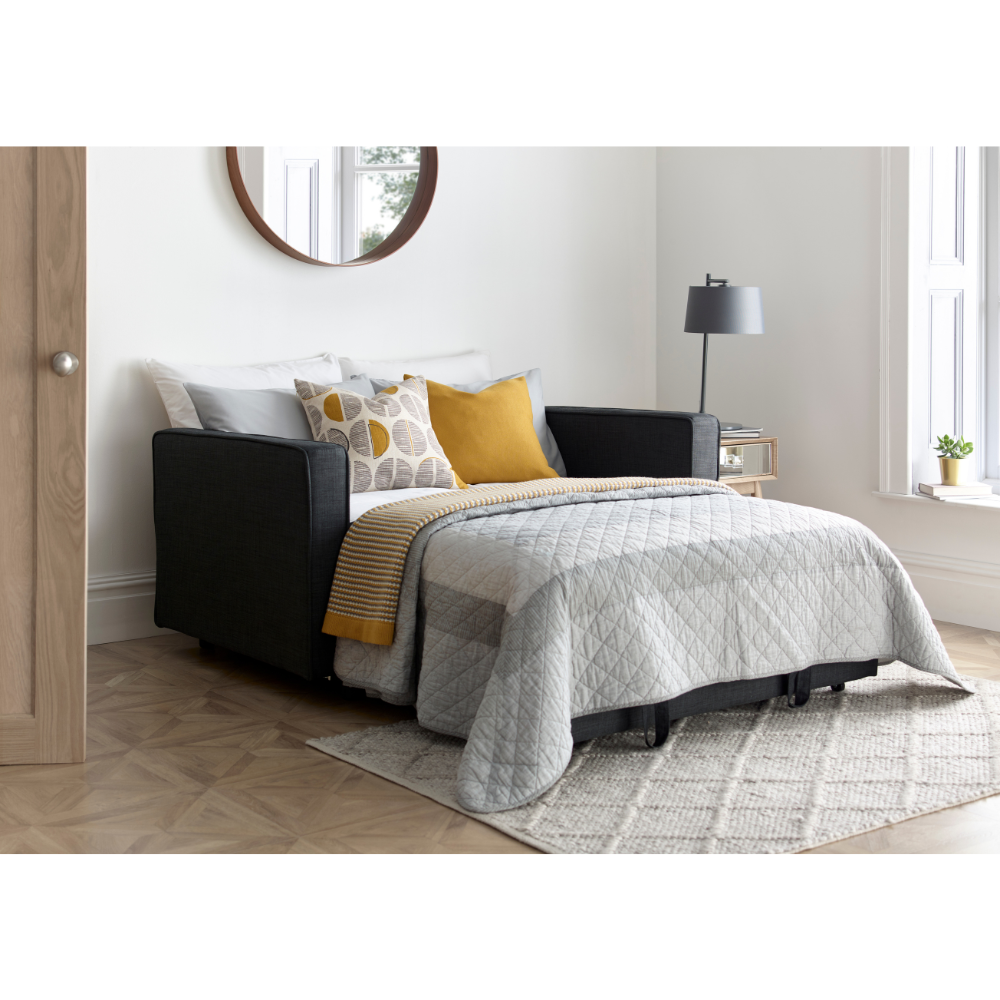 Troy Grey 2 Seater Sofa Bed