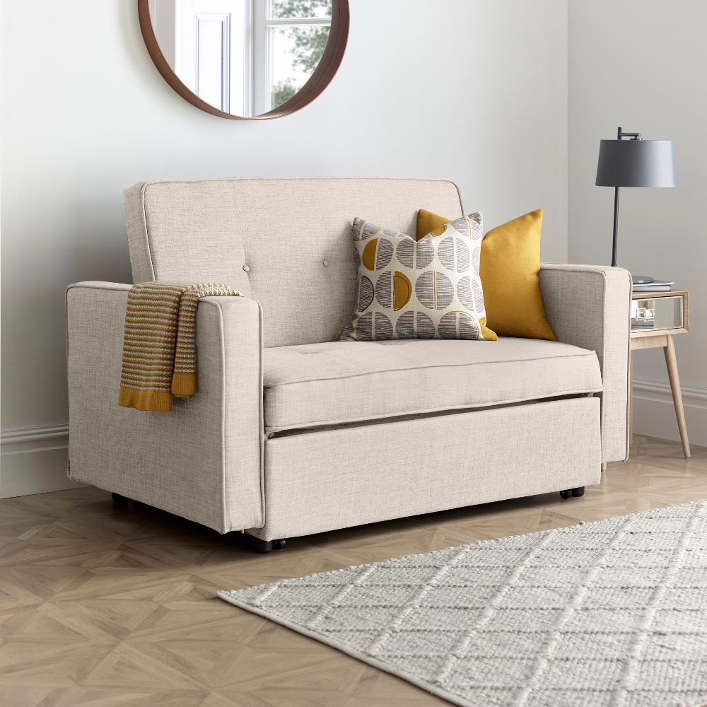 Troy Grey 2 Seater Sofa Bed