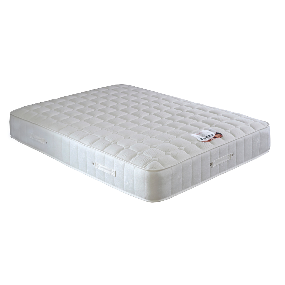 White mattress on a white background