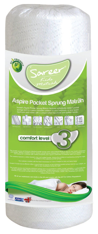 Aspire Pocket Sprung Kids Mattress