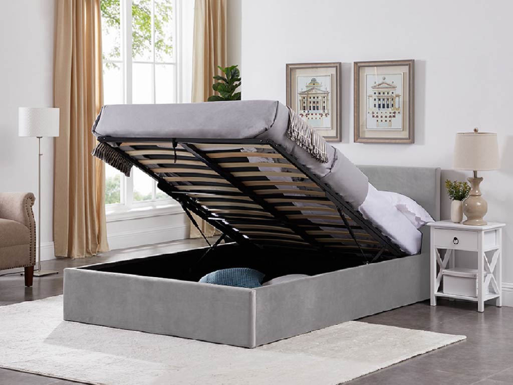 Montana Fabric Ottoman Bed Frame