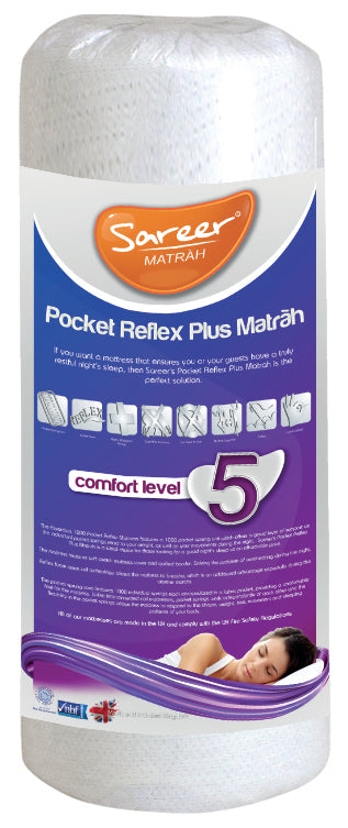 Pocket reflex mattress in ts packaging.