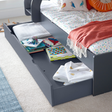 Oliver Grey & White Storage Triple Sleeper Bunk Bed