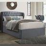 Warwick Grey Velvet Ottoman Bed Frame