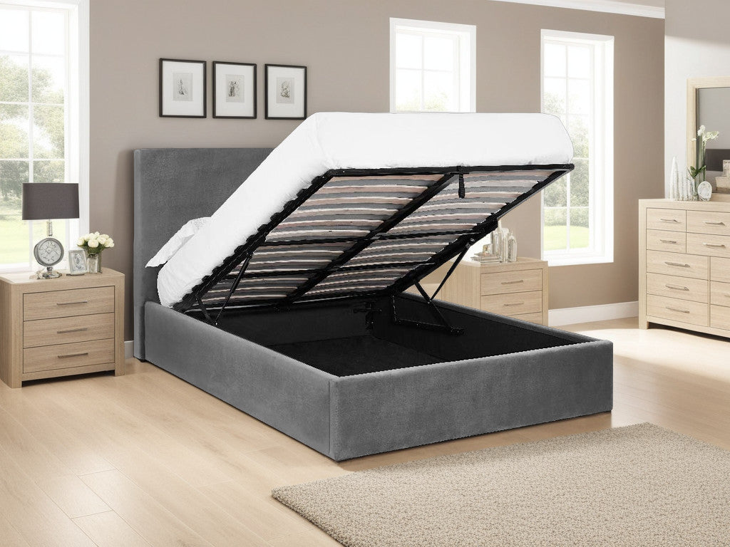 Lisbon Fabric Ottoman Bed Frame