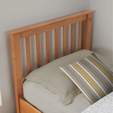 Francis Oak Wooden Ottoman Storage Bed Frame