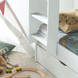 Oliver White Storage Bunk Bed