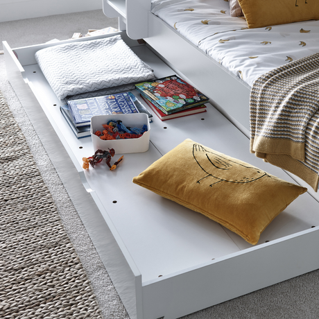 Oliver White Storage Triple Sleeper Bunk Bed