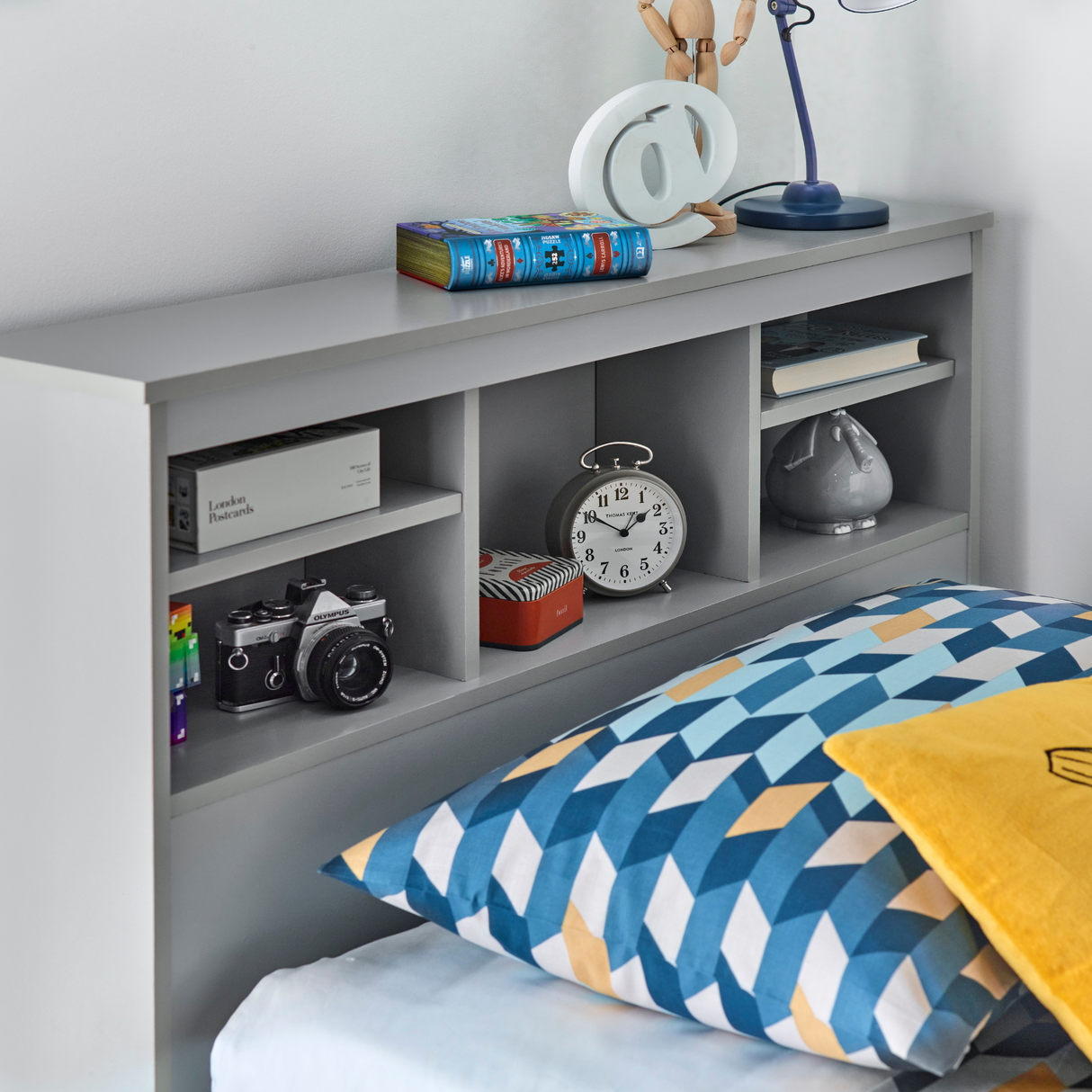 Veera Grey Single Guest Bed with Trundle