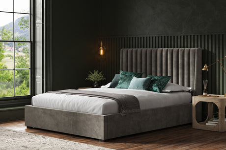 Bramcote Velvet Ottoman Bed Frame