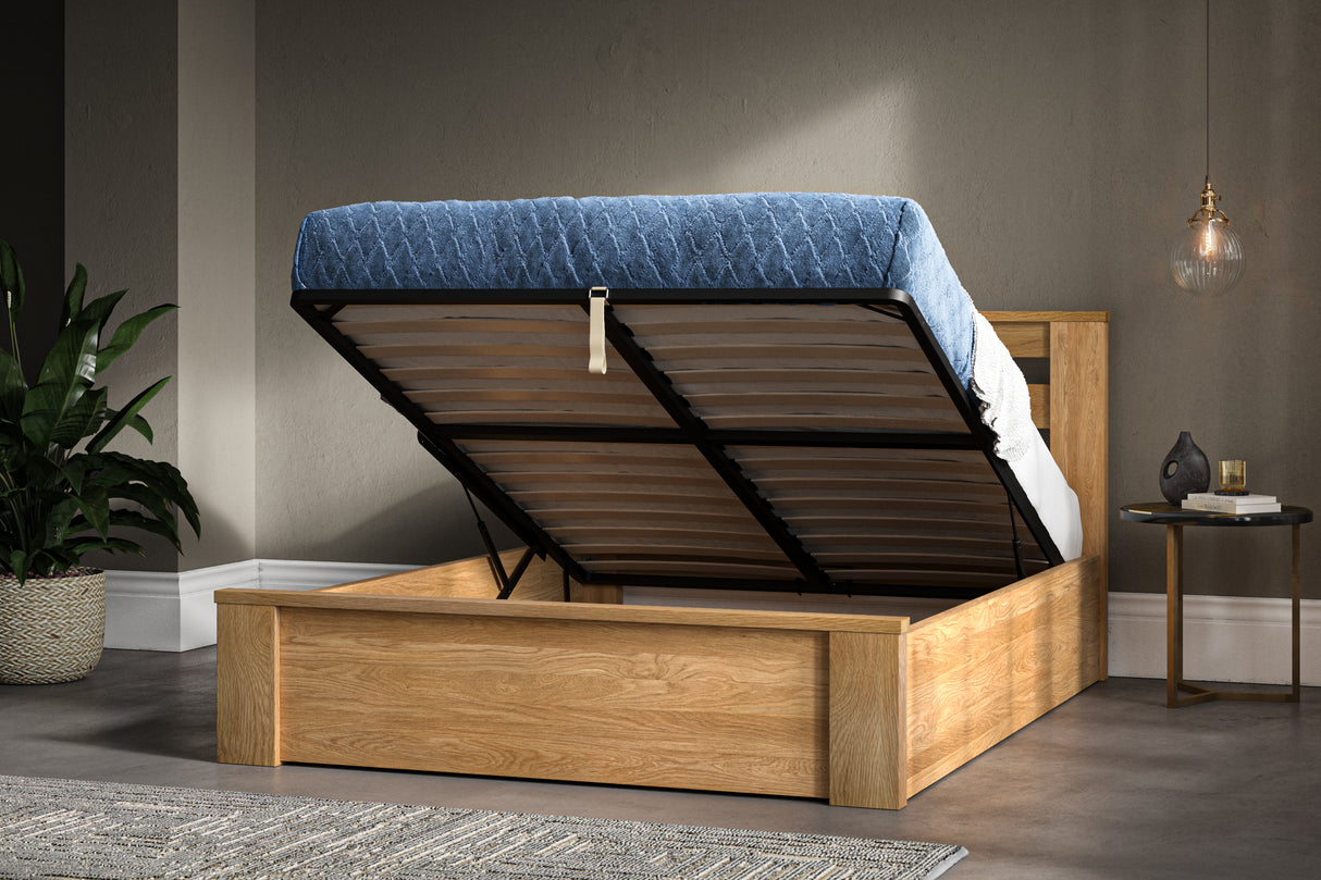 Charnwood Solid Oak Ottoman Bed Frame