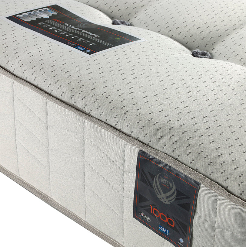 Close up of a mattress