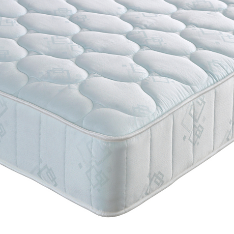 Close up view of a mattress