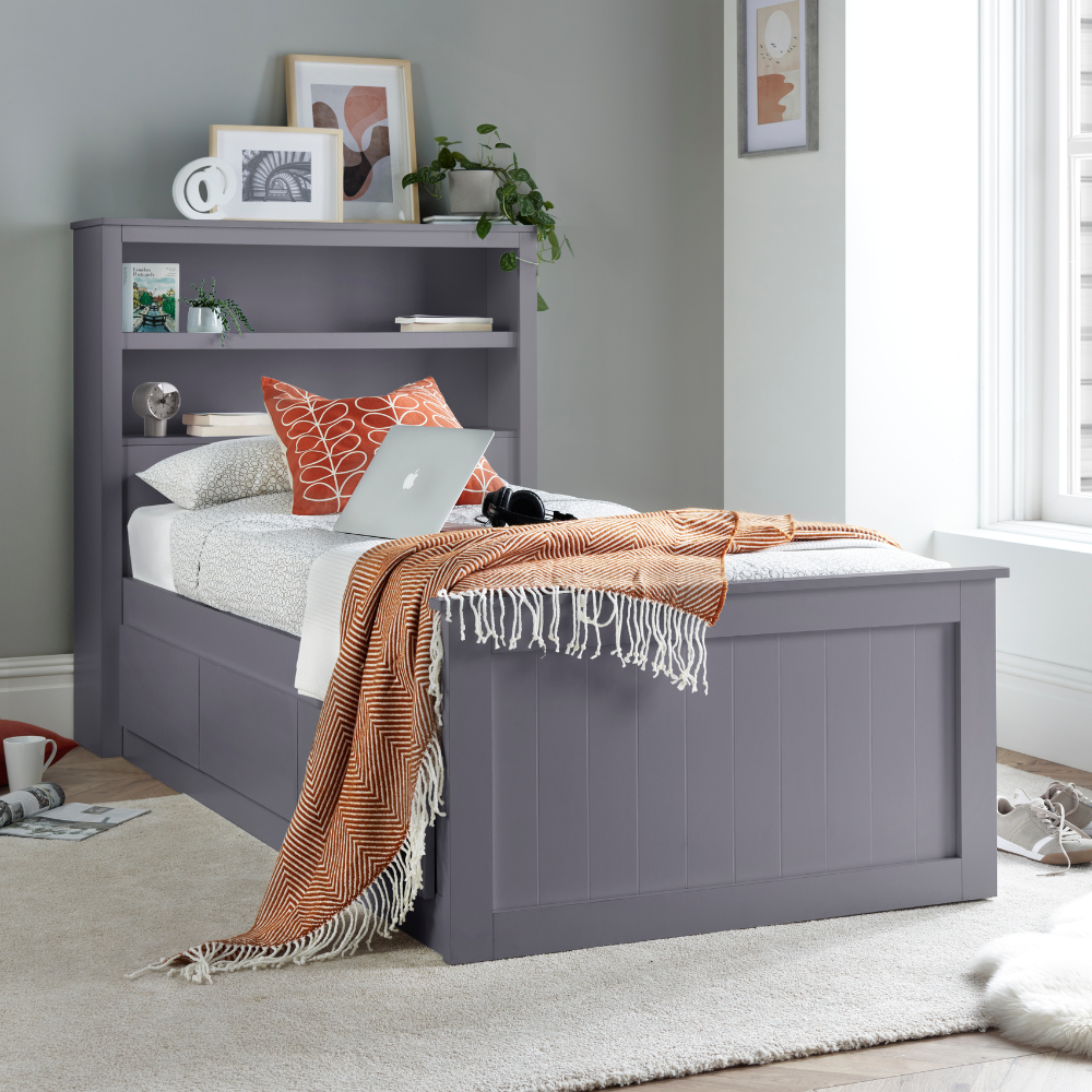 Enzo White Wooden 3 Drawer Storage Bed