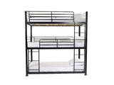 No Bolt 3 Tier Metal Bunk Bed