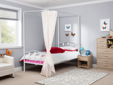 Lyndesy 4 Poster Metal Bed Frame
