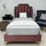 Savoy contract mattress on a bed. 