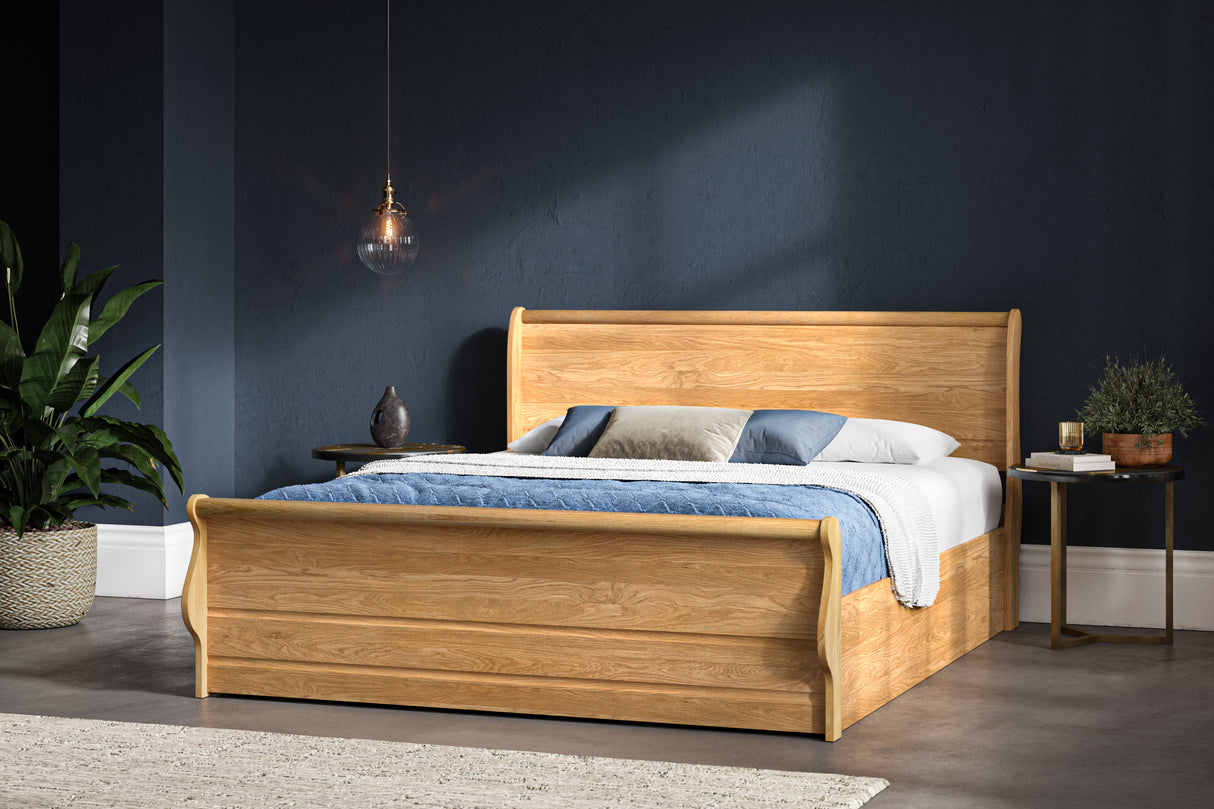 Windsor Solid Oak Ottoman Bed Frame